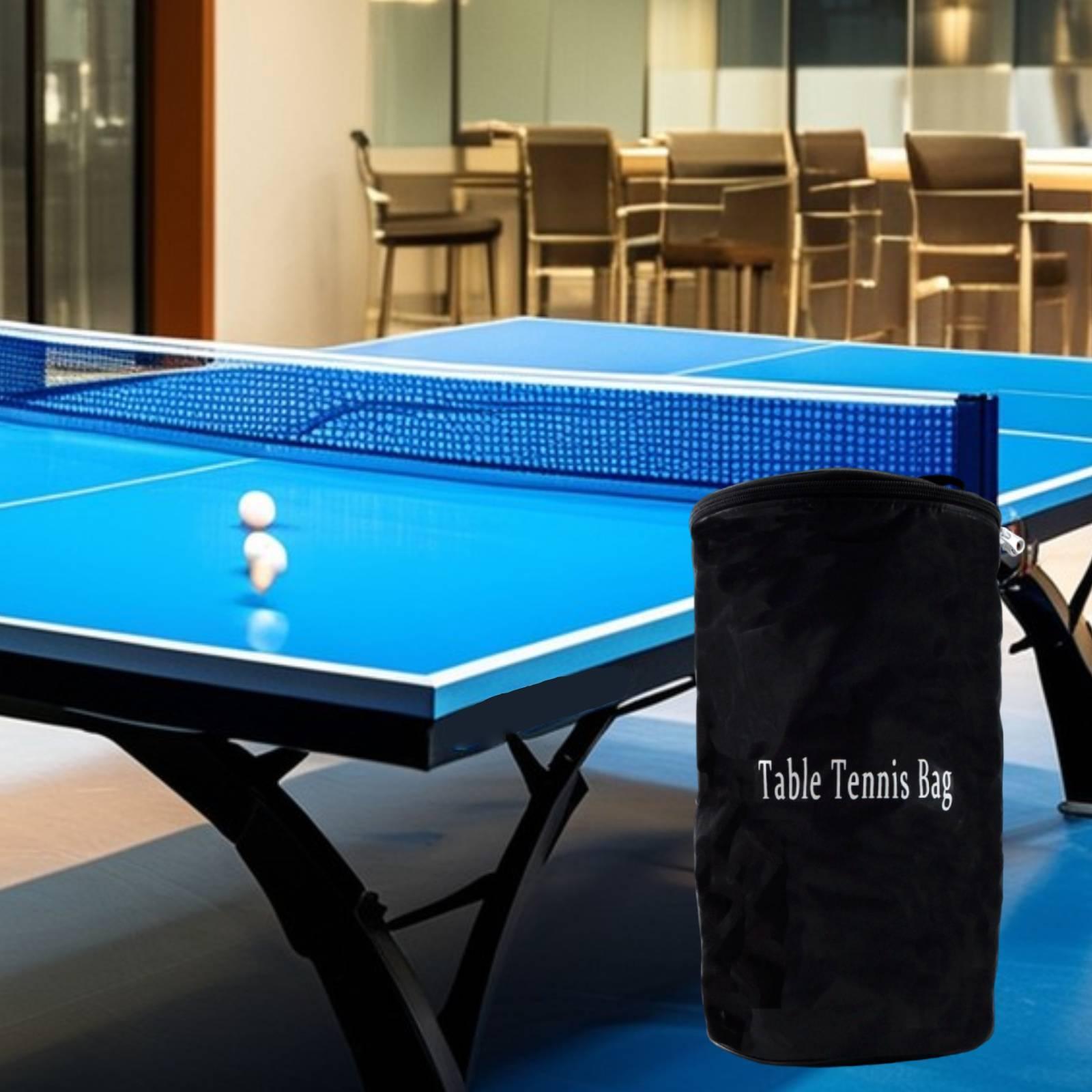 Table Tennis Hub - Tischtennisball-Aufbewahrungstasche aus Oxford-Gewebe Trainingsausrüstungshalter für Tischtennis