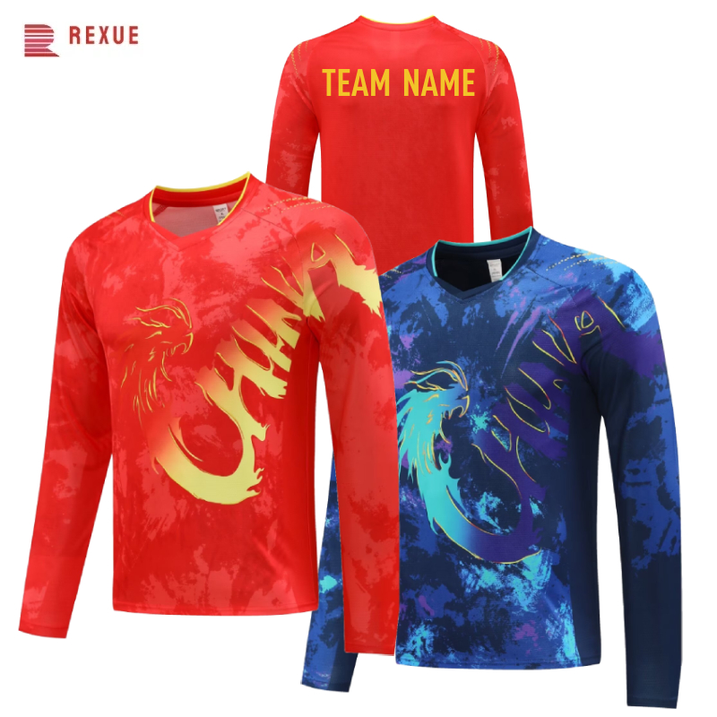 China Dragon Langarm Tischtenn – Table Tennis Logo Free Bewertung und Preis