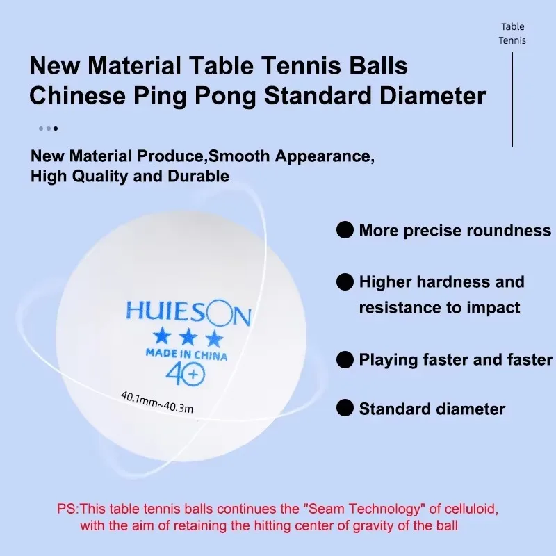 100PCS Huieson Blau Logo Tisch – Table Tennis Logo Free Bewertung und Preis